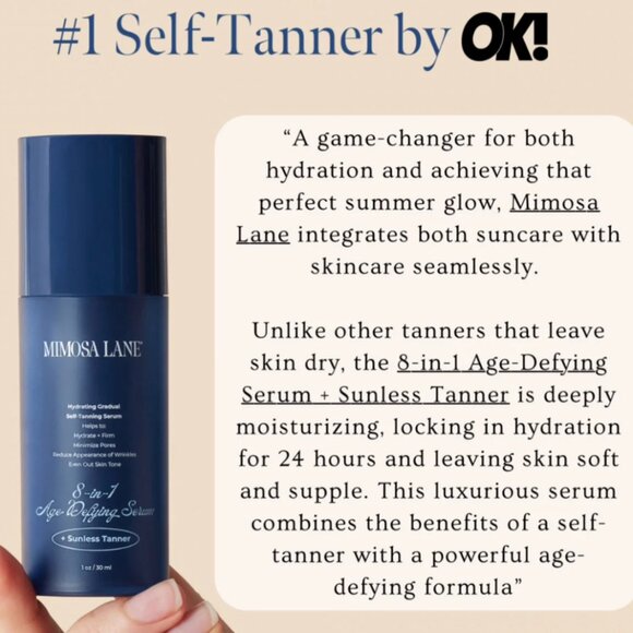 Mimosa Lane - 8-in-1 Age Defying Serum + Sunless Tanner (Dark Shade) - Picture 5 of 5